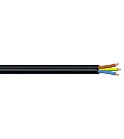 Poly Pool - 10 m cavo h03vv-f 3 x 0,75 mm² nero New