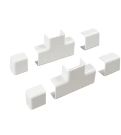 Poly Pool - kit accessori n° 2 per canale 30 x 15 mm, giunti lineari, a t e tappi bianco Sale
