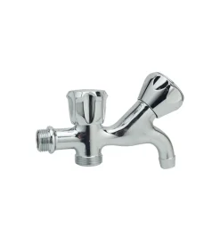 Rubinetto a 2 maniglie con attacco lavatrice 1/2" Best