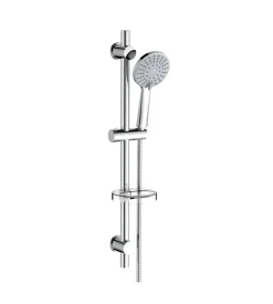 Idro-Bric Saliscendi doccia idro bric "leonida" cromato con porta sapone, asta diametro 25 cm Clearance