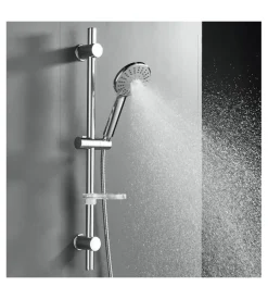 Idro-Bric Saliscendi doccia idro bric "leonida" cromato con porta sapone, asta diametro 25 cm Clearance