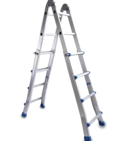 Scala essenza "everest 4x4" in alluminio con portata massima 150 kg 16,5x44x121h cm New