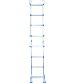 Scala essenza "everest 4x4" in alluminio con portata massima 150 kg 16,5x44x121h cm New