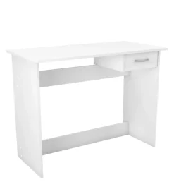 Scrivania con cassetto e vano bianco 100x49,2x76,4 cm Clearance