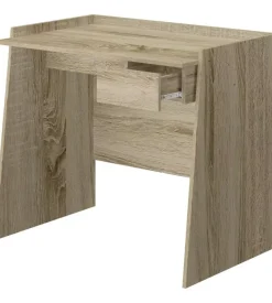 Scrivania con piano estraibile colore rovere armonia 90x45x74 cm Online