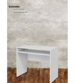 Scrivania con piano estraibile colore bianco armonia 90x45x74 cm Sale