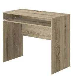 Scrivanie E Cassettiere-Scrivania con piano estraibile colore rovere armonia 90x45x74 cm