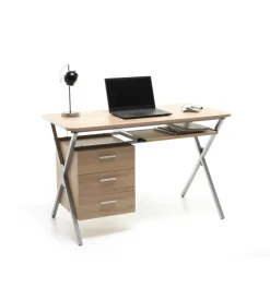 Scrivanie E Cassettiere-Scrivania "folder" rovere, 120x60x76 cm