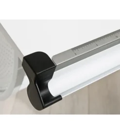Scrivania inclinabile con colori intercambiabili, contenitore e gambe in metallo. Discount