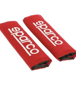 Sparco Set 2 pezzi di cuscinetti passacintura spc1204 universali per auto rossi Hot