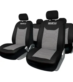 Sparco Set universale coprisedili auto completo "spc1016" nero e grigio a nido d'ape Hot