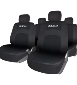 Sparco Auto Interno-Set universale sps402 coprisedili auto completo nero 3mm