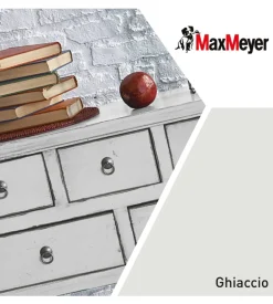 Max Meyer Smalti All' Acqua-Smalto all'acqua acril-poliuretanico "brillante" colore bianco ghiaccio, 125 ml