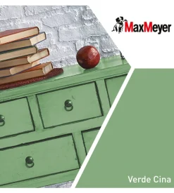 Max Meyer Smalti All' Acqua-Smalto all'acqua acril-poliuretanico "brillante" colore verde cina, 125 ml
