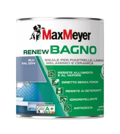 Max Meyer Smalti Speciali-Smalto all'acqua bagno "renew" blu 0,75 lt