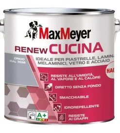 Max Meyer Smalti Speciali-Smalto all'acqua cucina "renew" grigio 2 lt