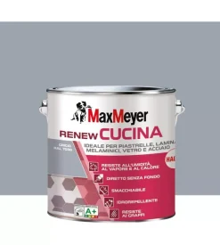 Max Meyer Smalti Speciali-Smalto all'acqua cucina "renew" grigio 2 lt