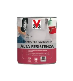 V33 Smalto pavimenti alta resistenza - grigio scuro - litri 2,5 Sale