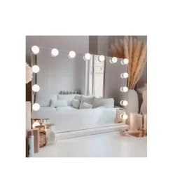 BellaHome Specchio con luci led "hollywood", 58x12x48 cm Clearance