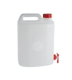 Tanica da 20 litri con rubinetto.