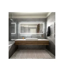 Tappeto da interno in bamboo "etnic bianco-grigio", 140x200 cm Discount