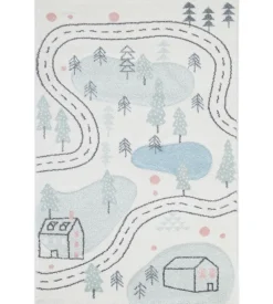 Tappeto "fantasia" nordica foresta, 100x150 cm Sale