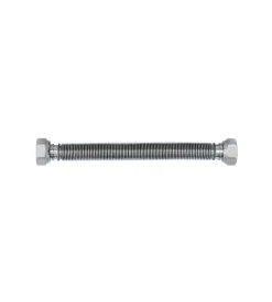 Tubo giunto acqua flessibile ed estensibile in acciaio inox 200/400mm m/f 1/2" Best