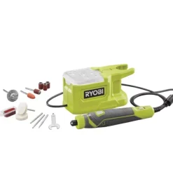 Ryobi Utensile rotativo compatto a batteria "rrt18-0" 18v, solo corpo macchina Clearance
