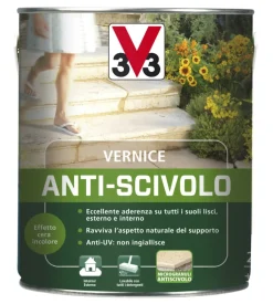 V33 Prodotti Specifici Manutenzione-Vernice antiscivolo - incolore - 2,5 litri