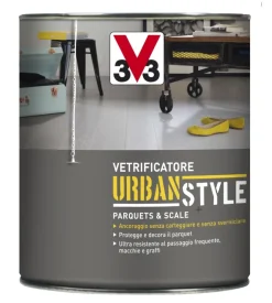 V33 Vetrificatore parquet - urban style - rosso fusione brillante - 0,75 litri Online