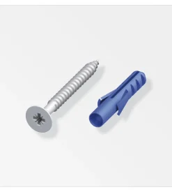 Alfer aluminium Viti 3 x 30  argento e tasselli   10 pz  ss Discount