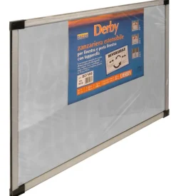 Zanzariera estensibile "derby" argento 70x50 cm New