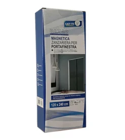 Zanzariera magnetica per portafinestra "easy fix" nera con chiusura centrale automatica 120x240 cm Online