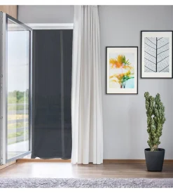 Zanzariera magnetica per portafinestra "easy fix" nera con chiusura centrale automatica 120x240 cm Online